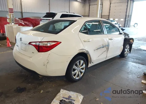 2016 Toyota Corolla Le из США, поврежденный, VIN 2T1BURHE4GC675352